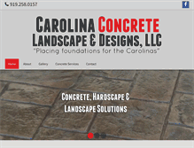 Tablet Screenshot of ccconcretenc.com